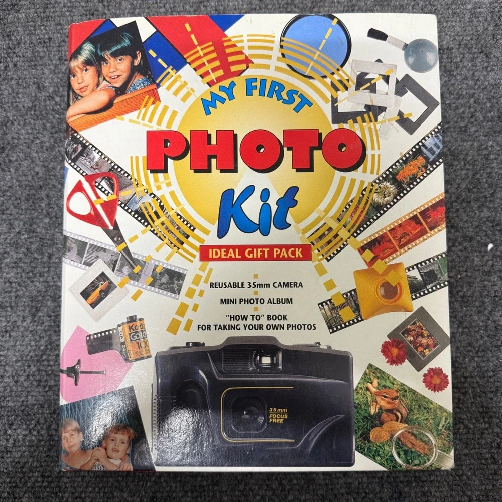 My First Photo Kit Reusable 35mm Camera‎ Mini Photo Album Instruction Book Gift