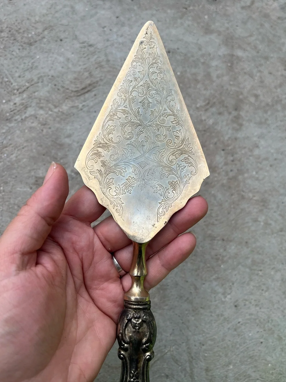 Vintage item engraved