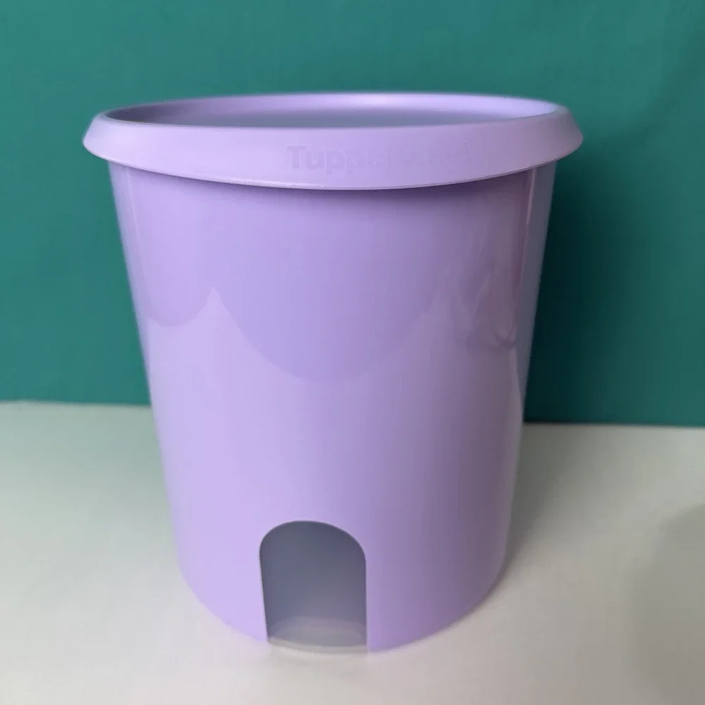 Tupperware One Touch Reminder Canister 'D' Lilac Purple 4.4L / 18 cup New