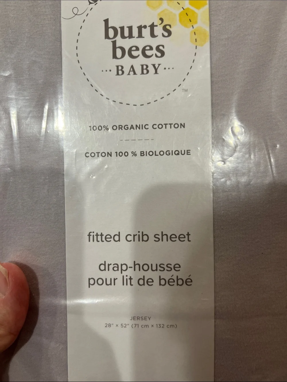 Burts Bees Baby crib purple