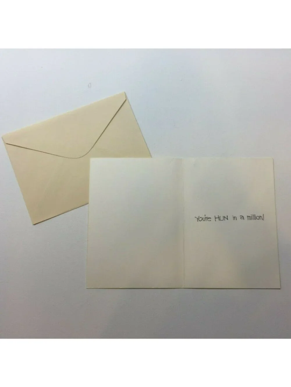 Unbranded greeting card