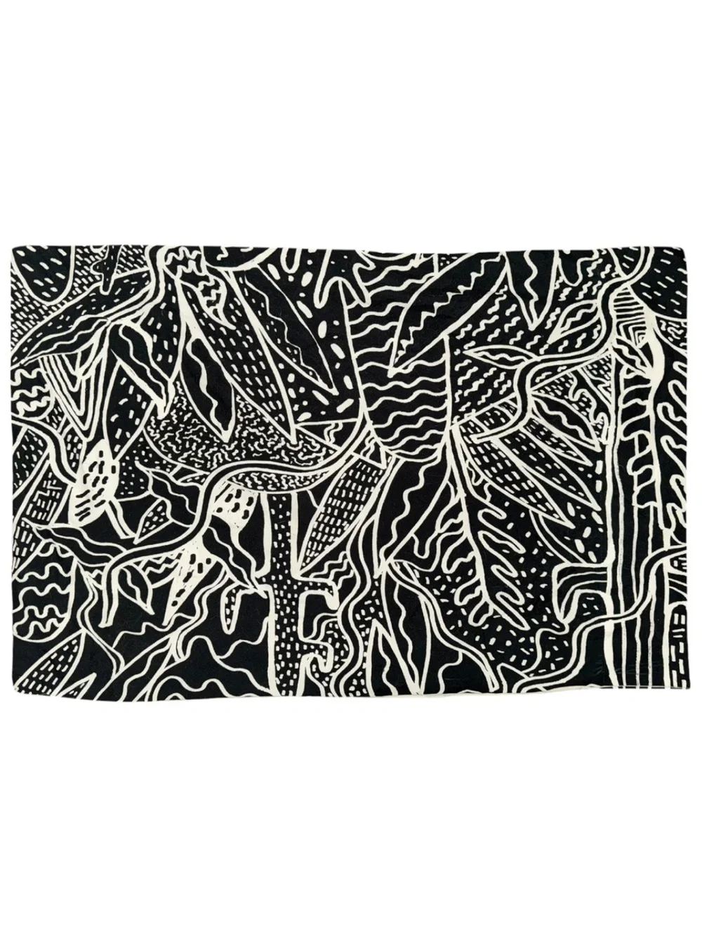 Black & White Botanical Print Pillowcase Set