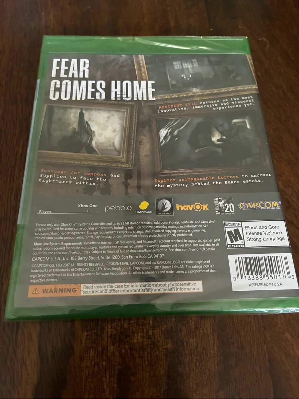 Capcom resident psychological horror