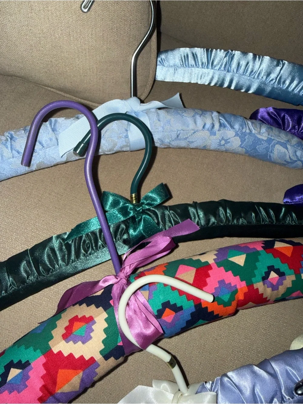 Source Unknown padded satin