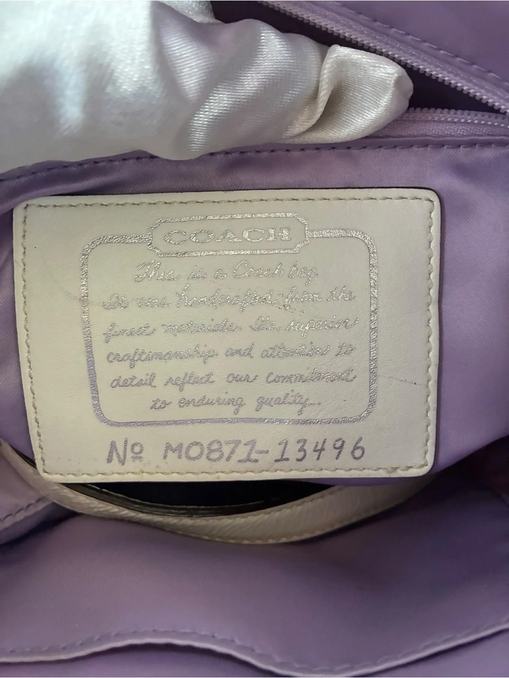 Coach carefully wear