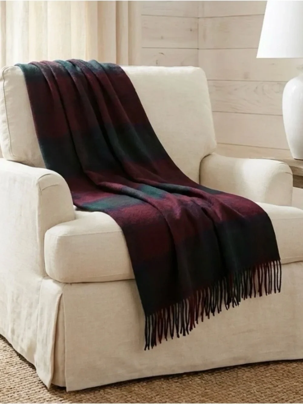 Highland Tweeds Lindsay Pattern Wool Blanket
