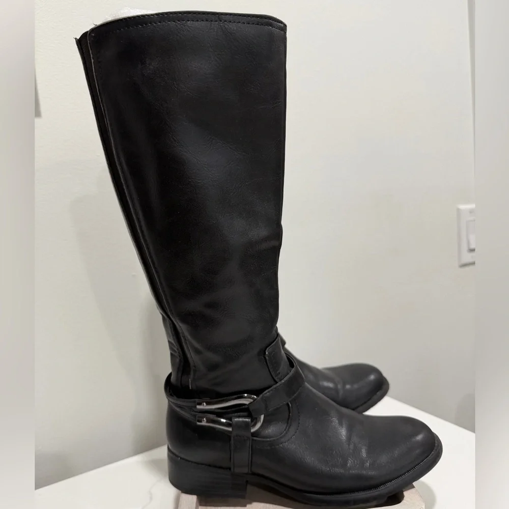 Life Stride Size 5 Black Over the Knee Boots