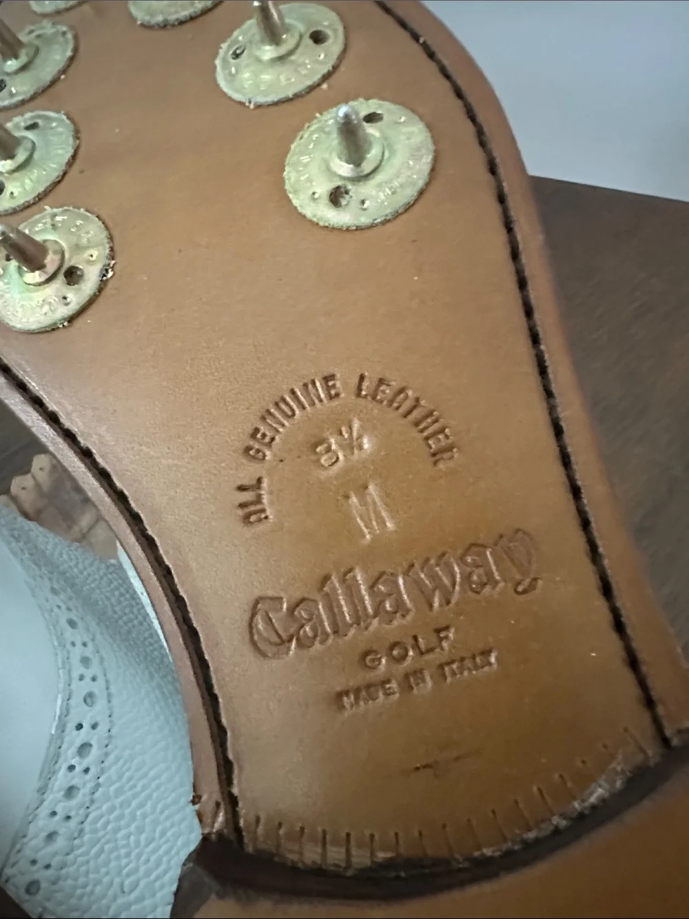 Callaway white leather