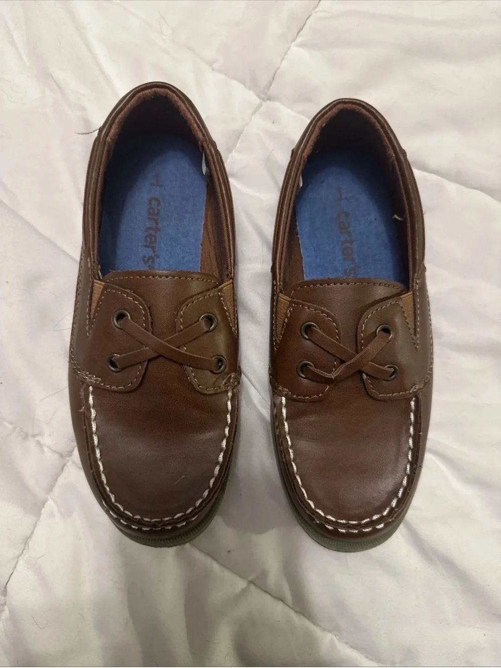 Carter's Brown Moccasin-Style Slip-Ons for Kids NWOT