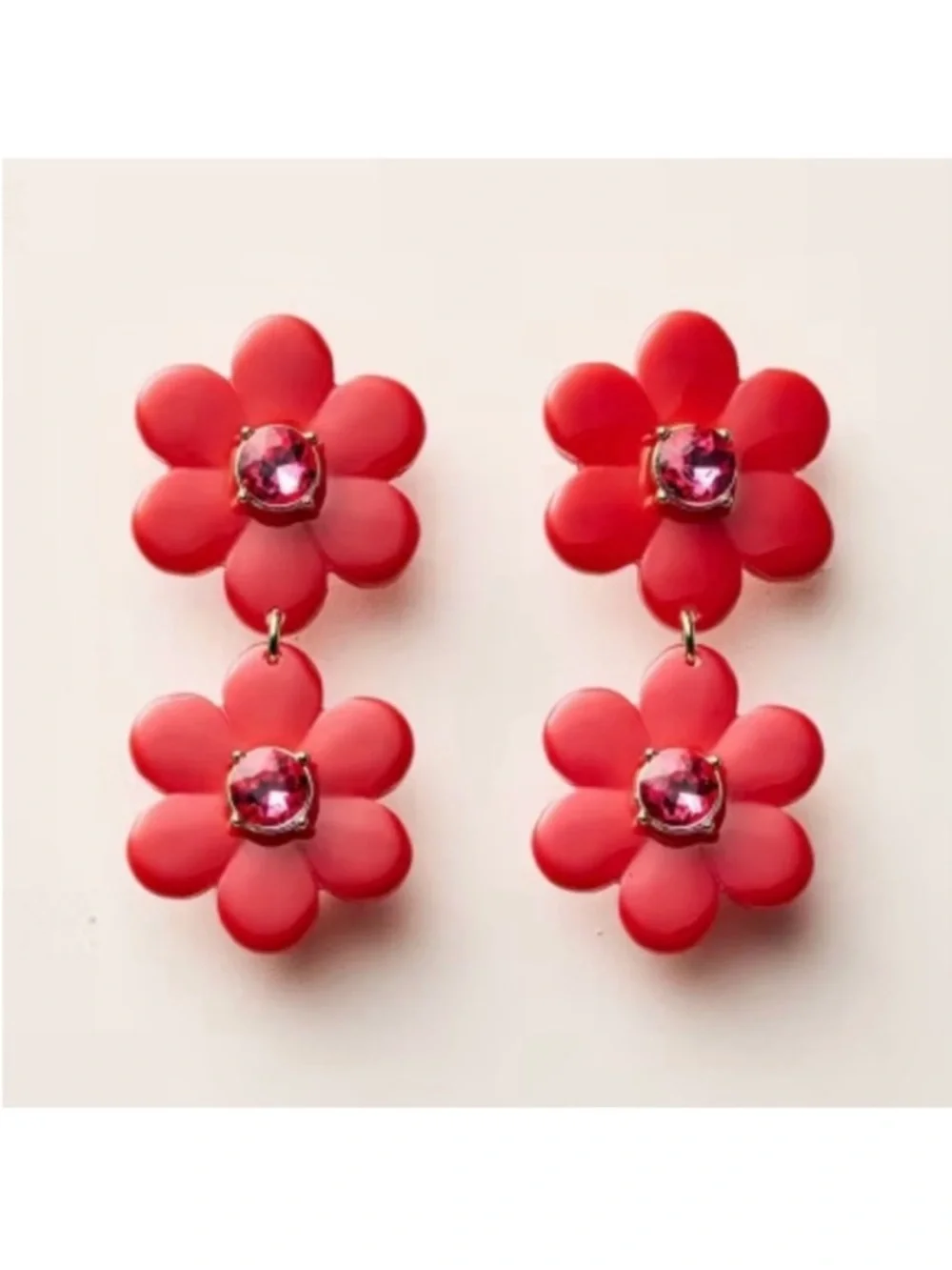kate spade new york & Target - Red Floral Linear Earrings Limited Edition