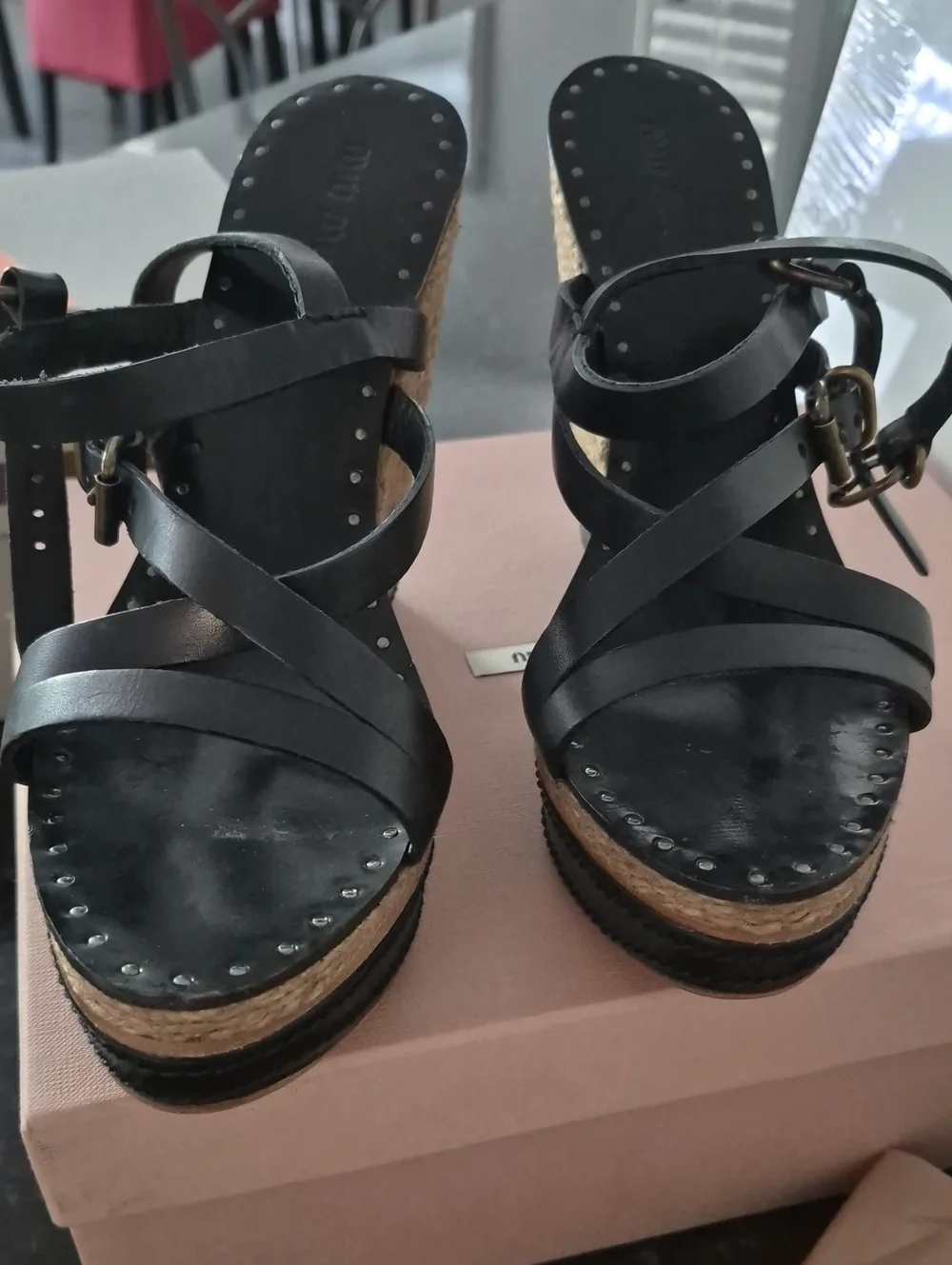 Miu Miu miu wedge