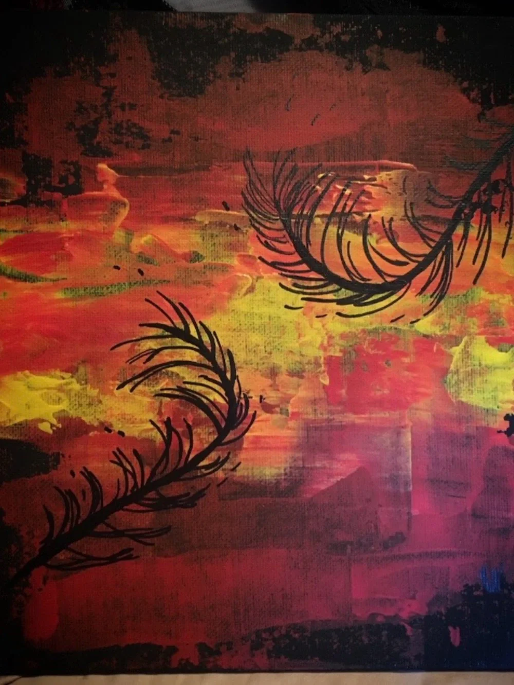 Fire Feather Painting