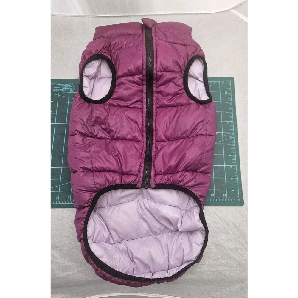 Fab Dog Reversible Puffer Jacket Purple Size M/L