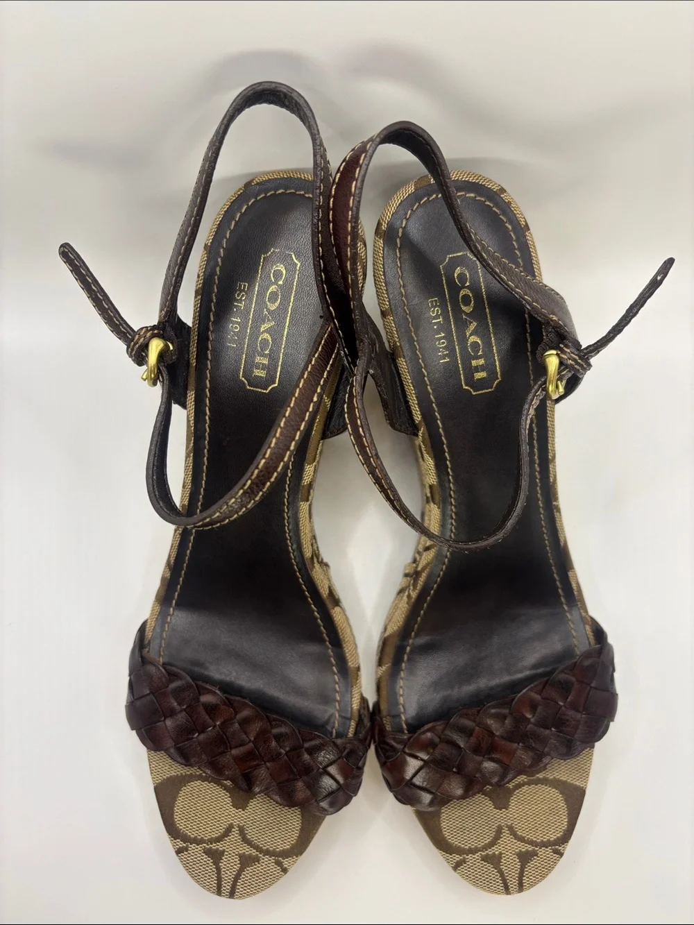 Coach wedge sandals