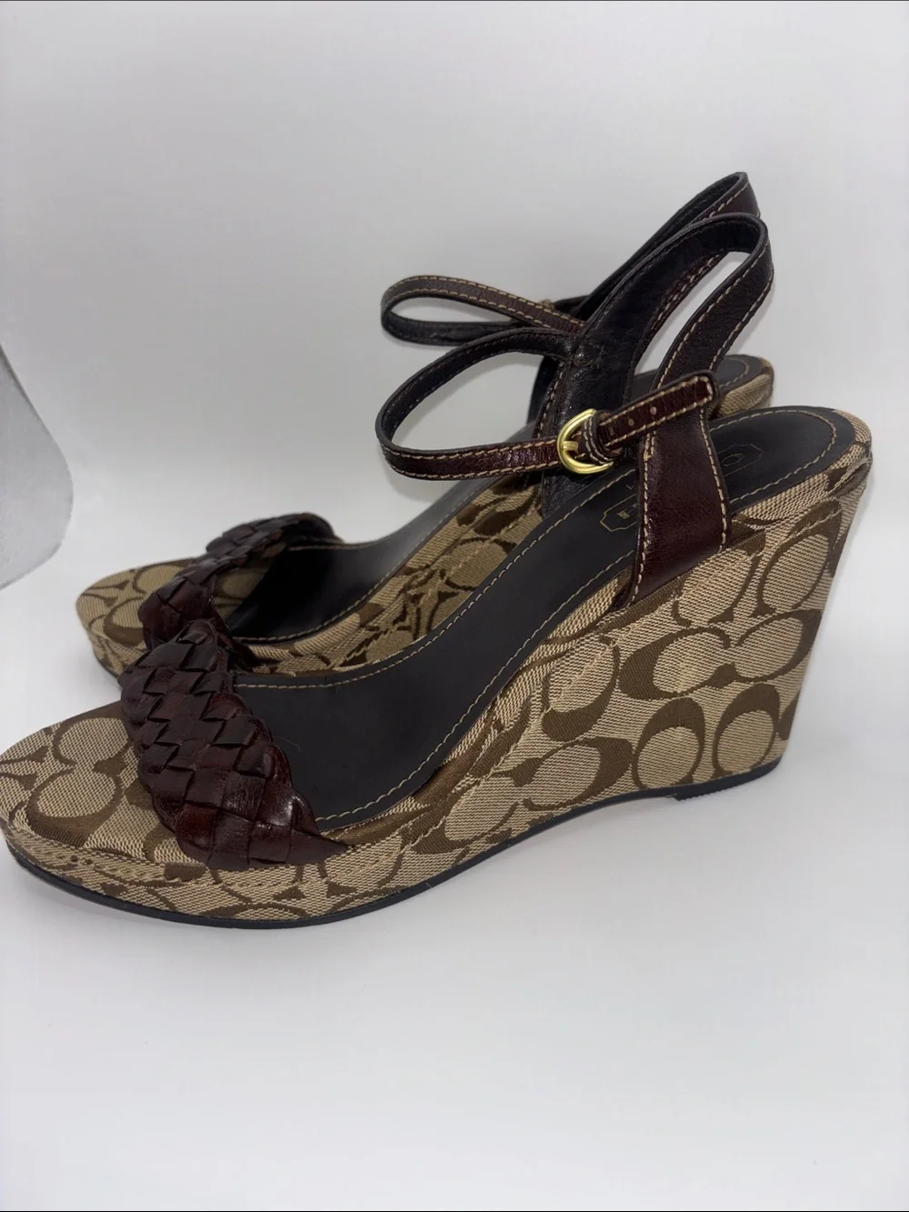 Coach wedge sandals