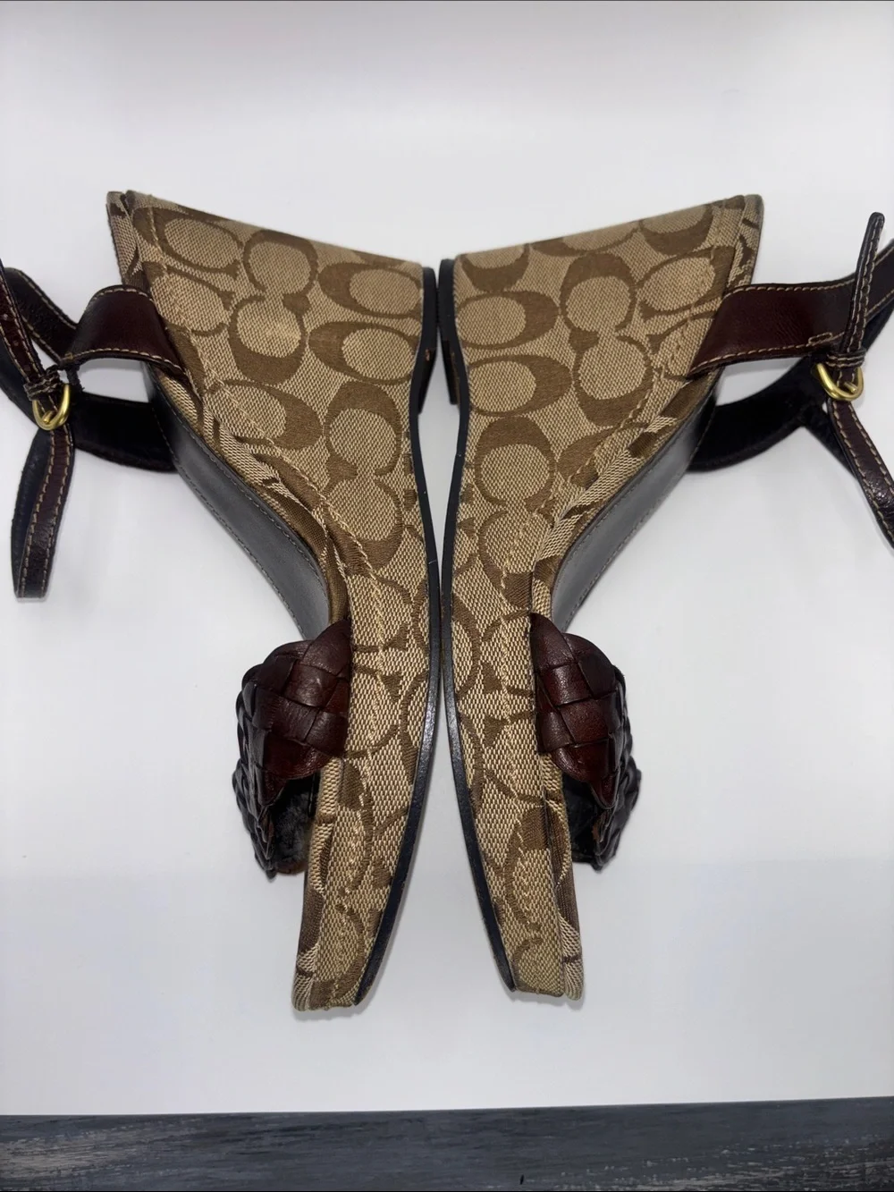 Coach wedge sandals
