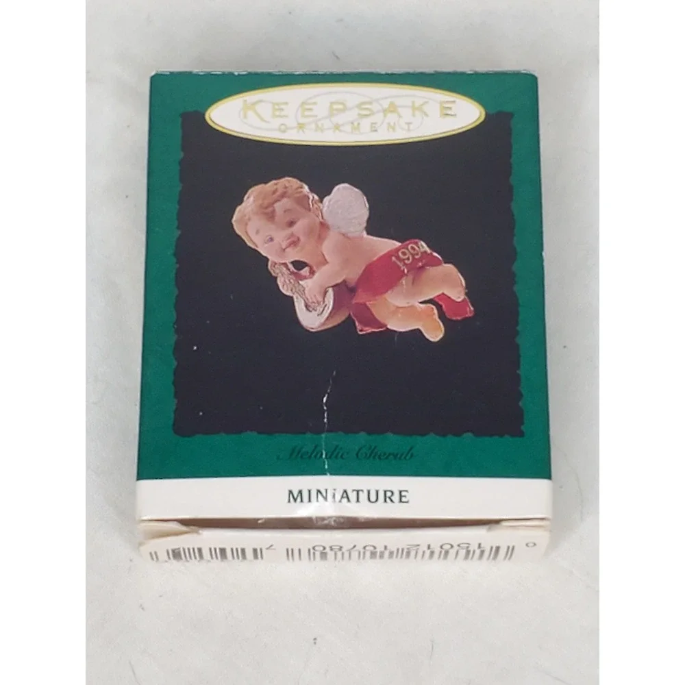 Hallmark Keepsake Ornament 1994 Melodic Cherub Miniature Angel QXM406-6 Vintage‎