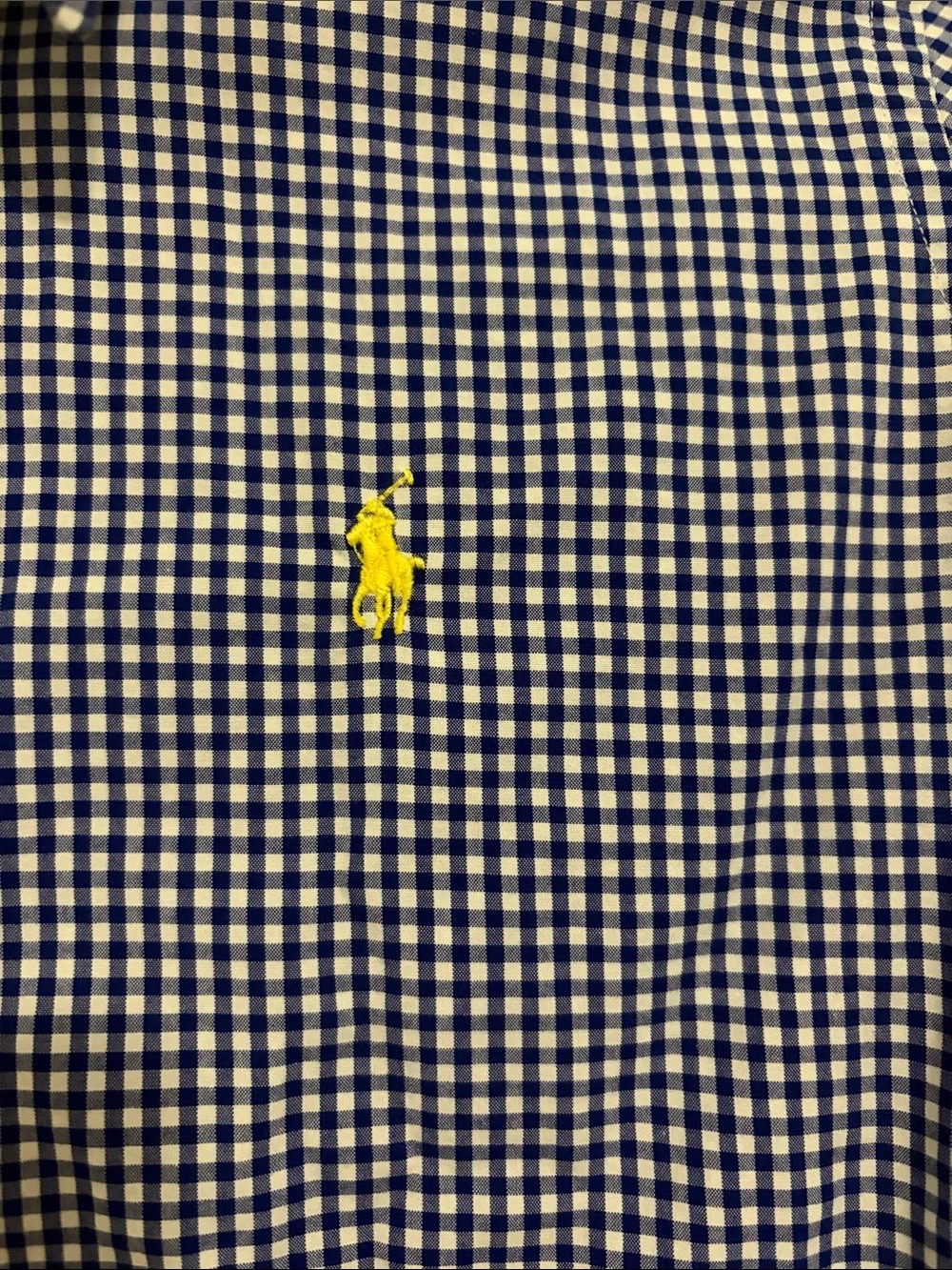 Polo Ralph Lauren white button navy