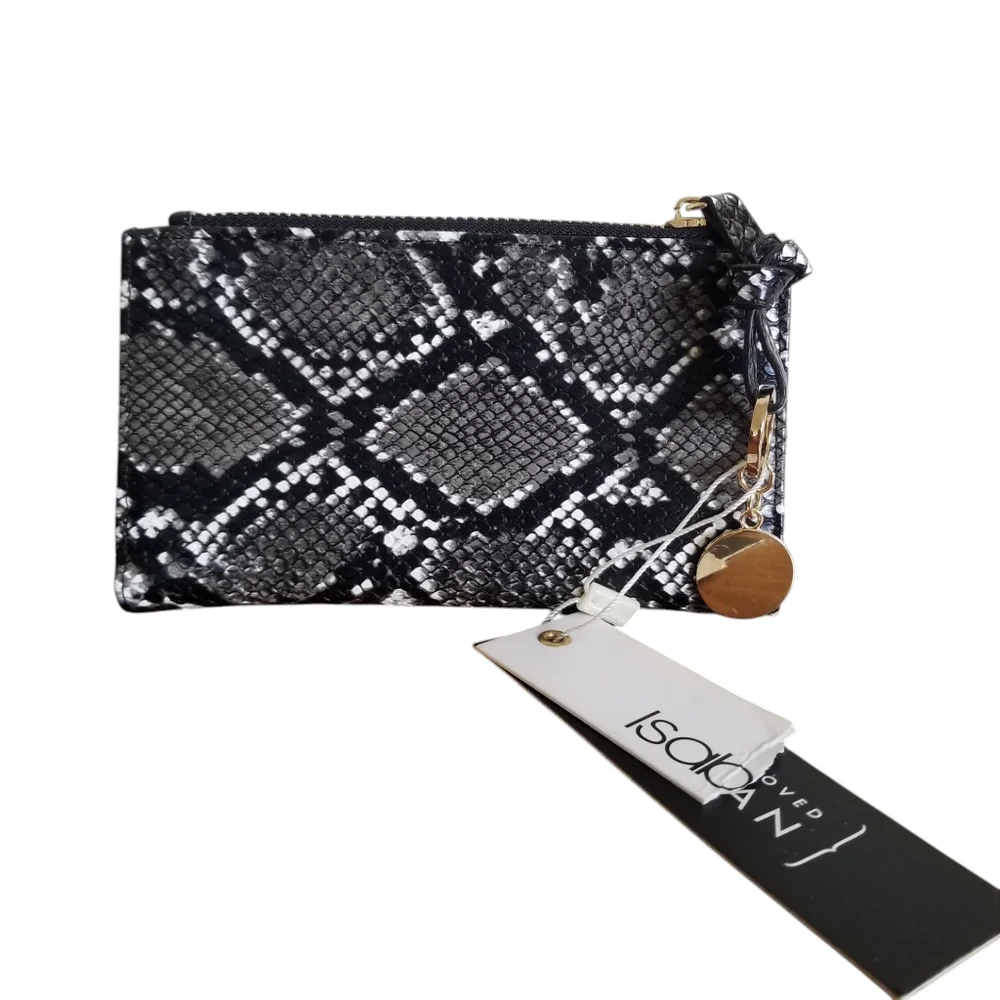 Isalo Snakeskin Vegan Wallet NWT
