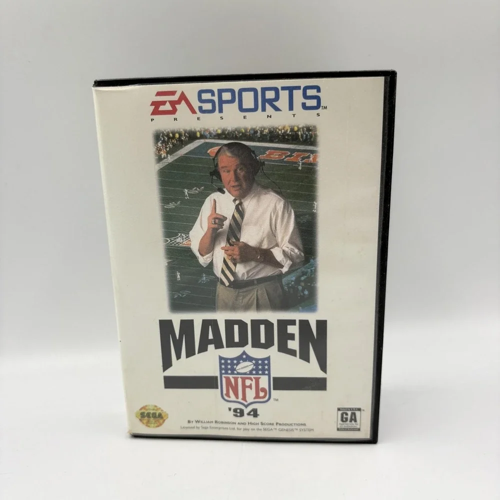 Vintage Madden NFL 94 Sega Genesis Video‎ Game EA Sports 1993 Football NTSC-U/C