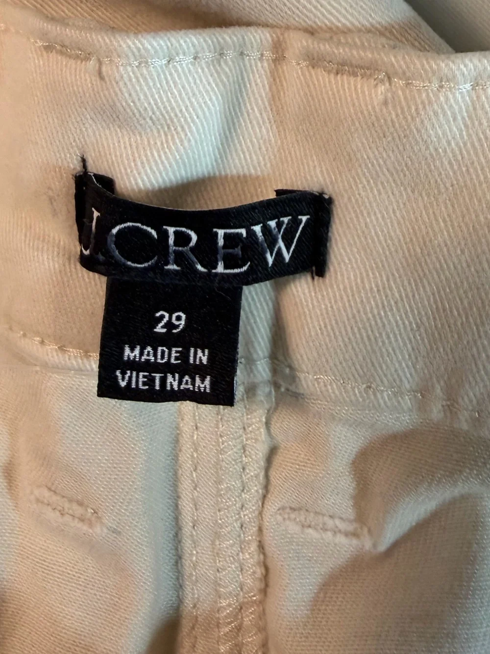 J. Crew through below top