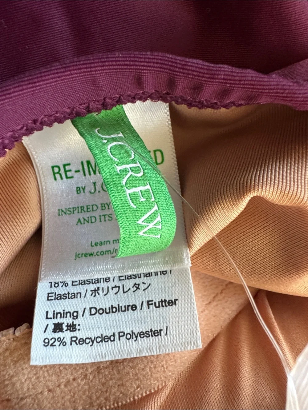 J. Crew straps included