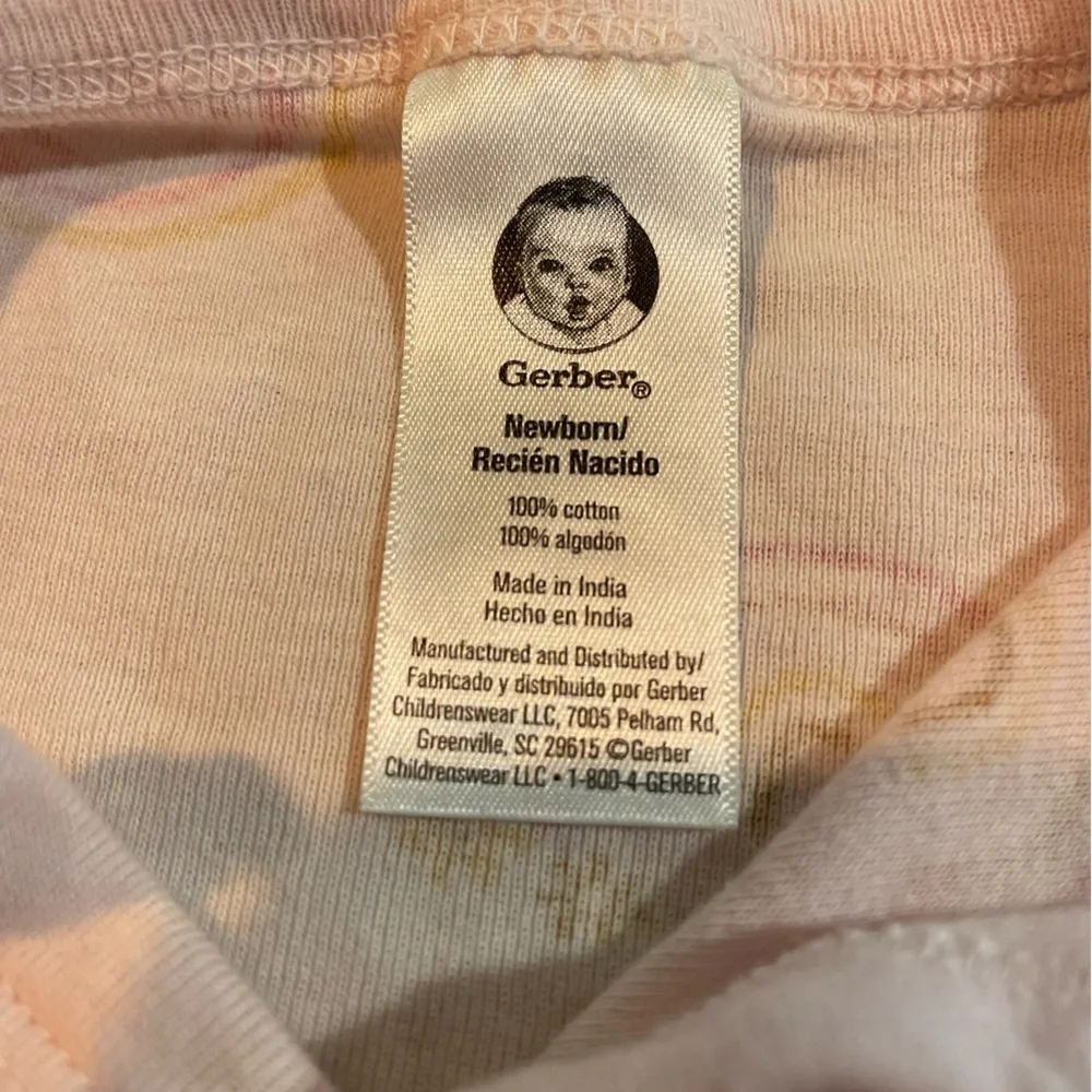 Gerber footless sleeper used