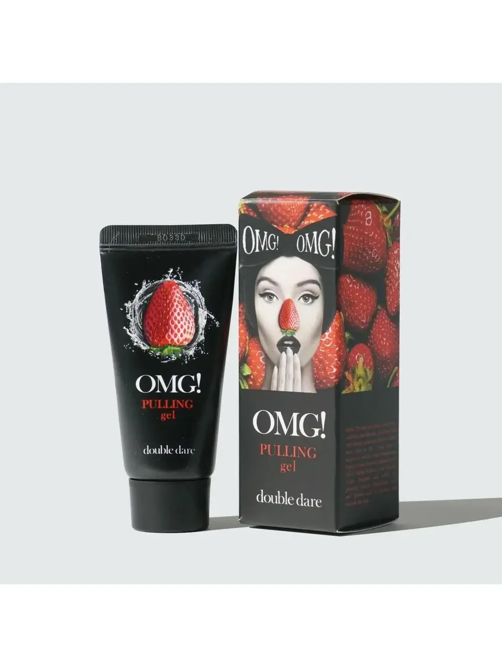 Nose Pore Mask  Blackhead Pulling Gel Strawberry Seed Exfoliant Double Dare OMG