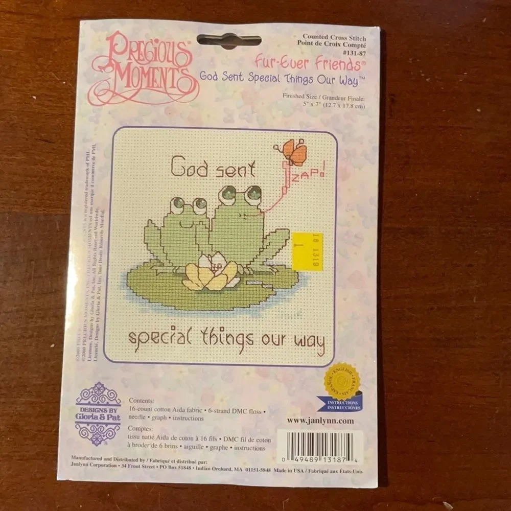Precious Moments Counted Cross Stitch God Sent Special Things Our Way NEW