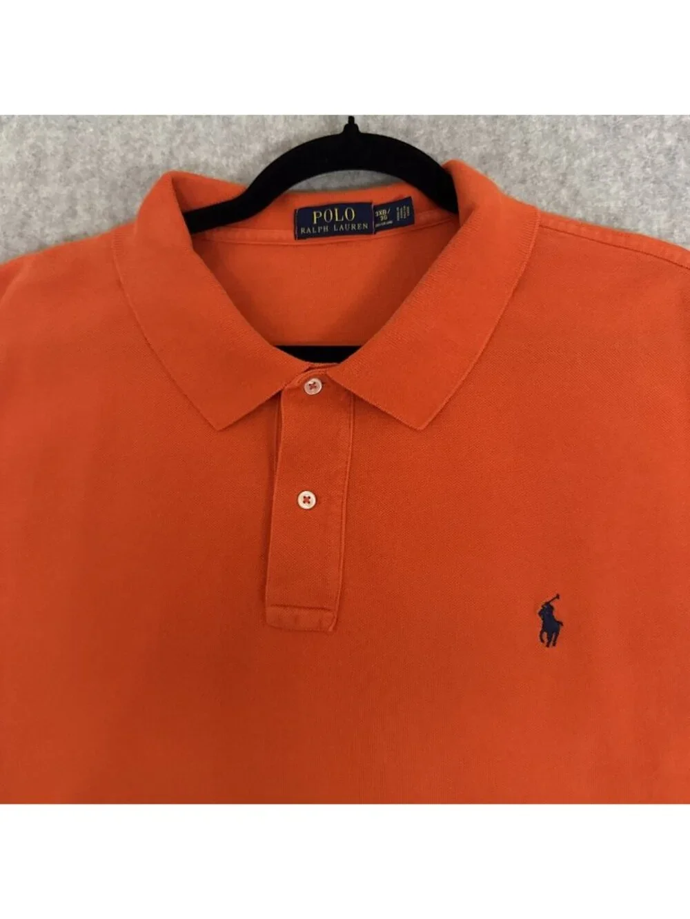 Polo Ralph Lauren Polo Shirt Mens 3X Big Orange Short Sleeve Pony