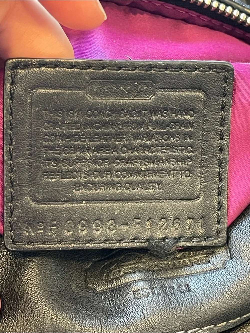 Coach elegant black