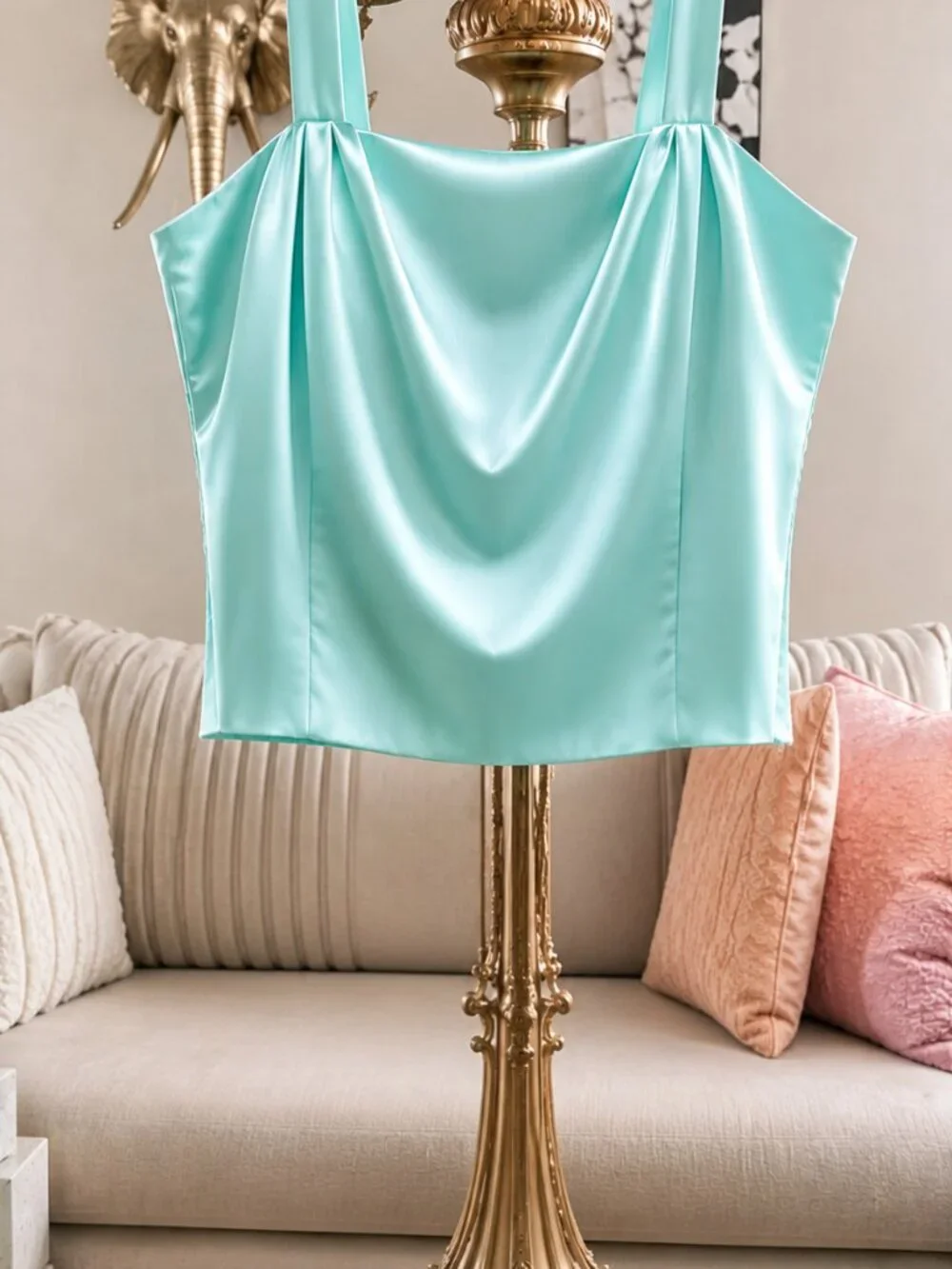 Verucci by Chancelle 3-Piece Aqua Skirt Set priced sell