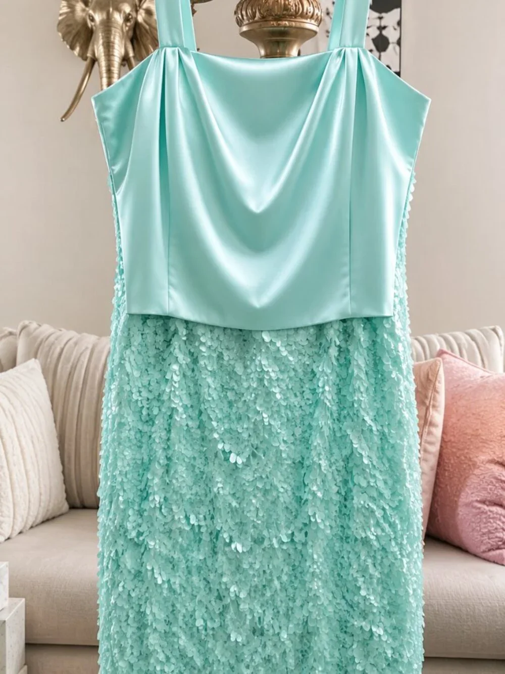 Verucci by Chancelle 3-Piece Aqua Skirt Set priced sell