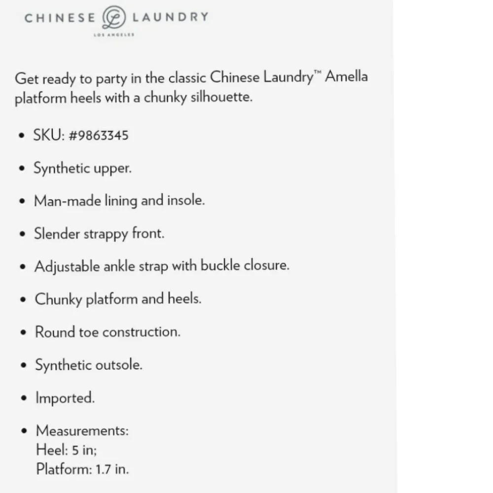 Chinese Laundry new chinese