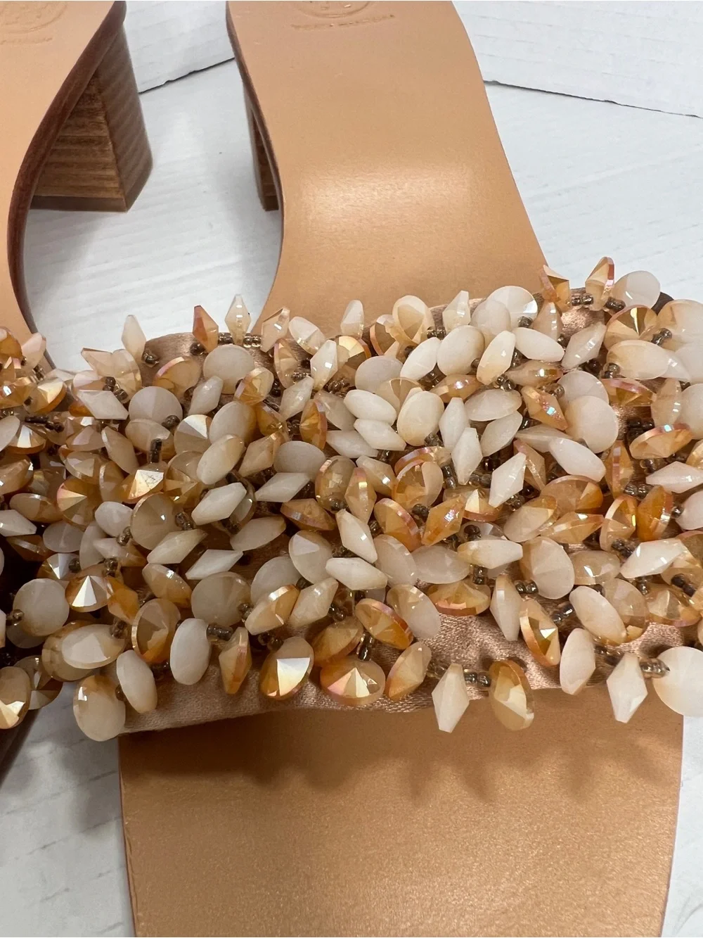 Tory Burch beaded slide