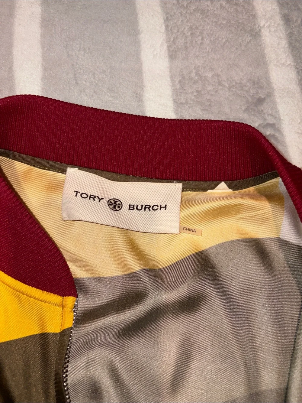 Tory Burch ribbed hem closure