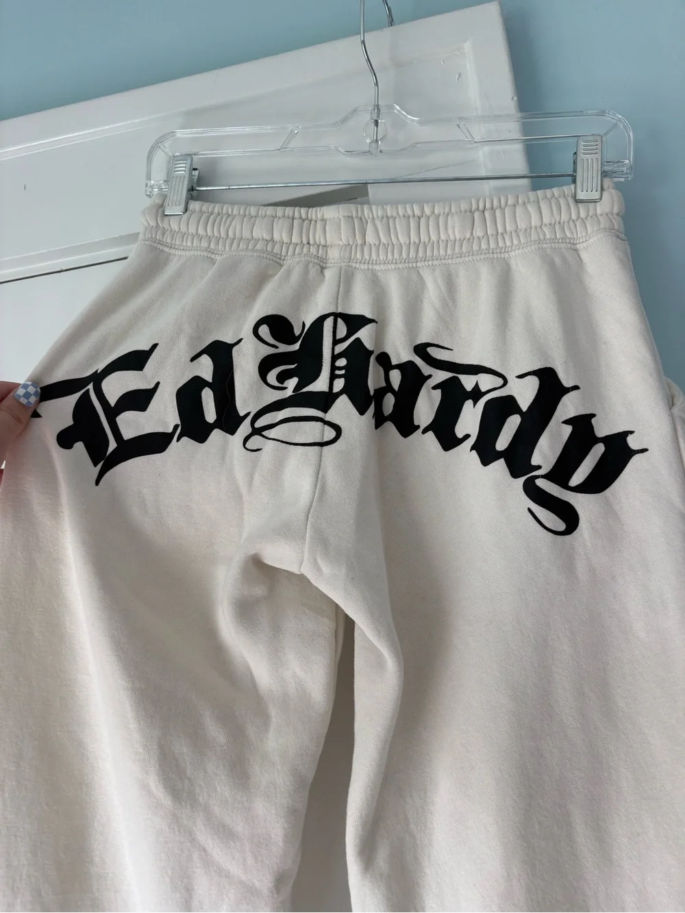 Ed Hardy cropped grunge leg