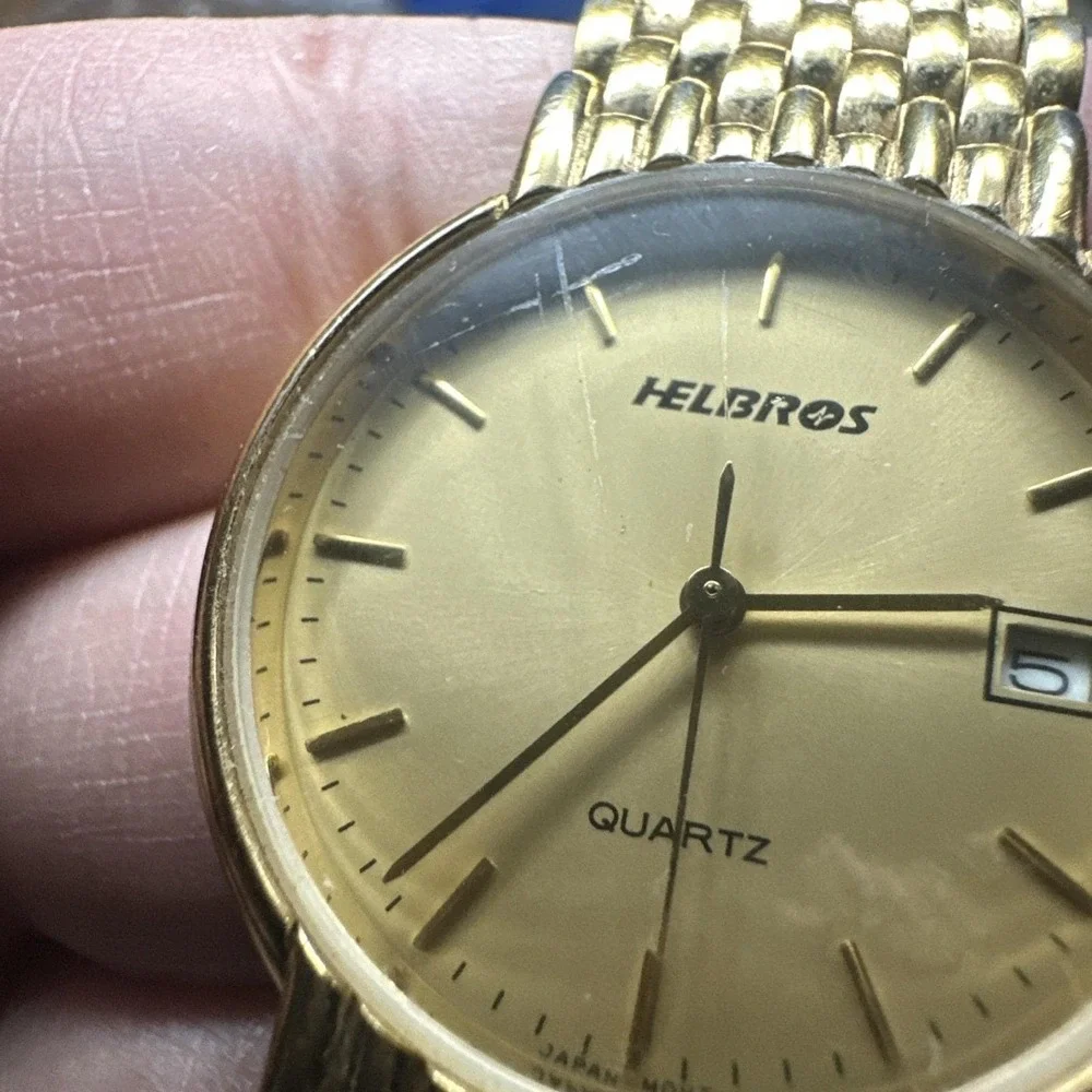 Helbros has scratches