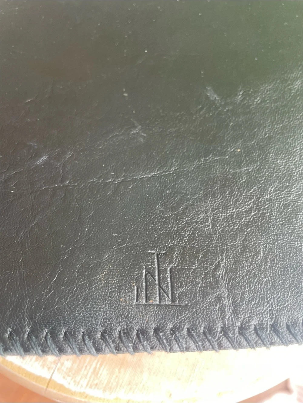 N/A beaded leather back