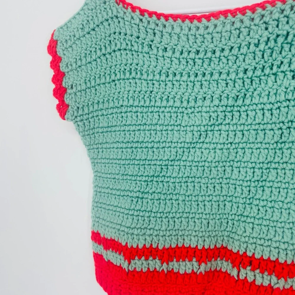 Handmade crochet crop