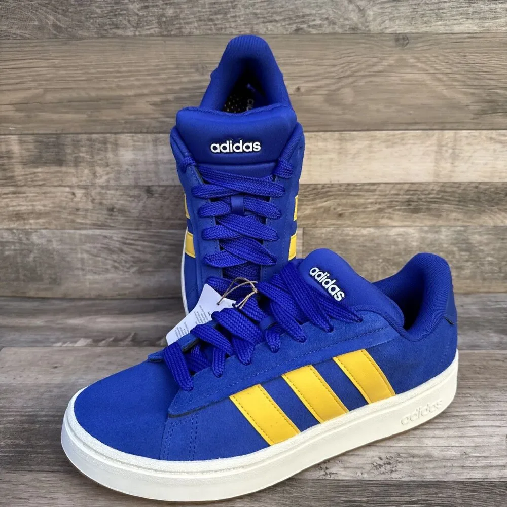 Adidas Grand Court Alpha 00s Men’s Sneakers Blue Yellow Size 11 New JI1714