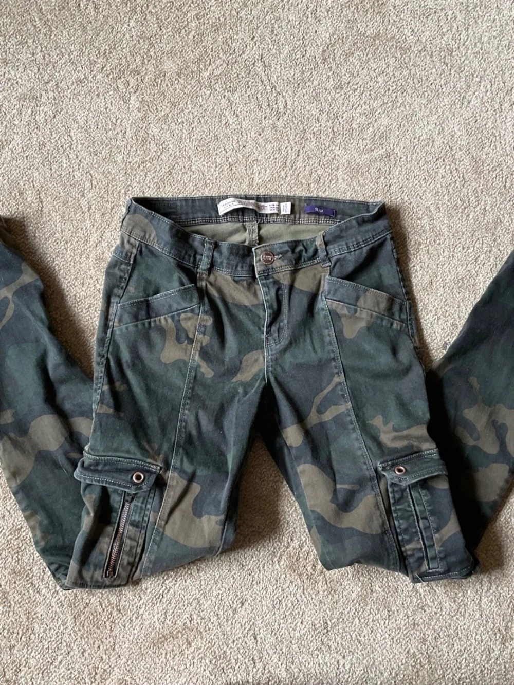 Zara skinny camouflage