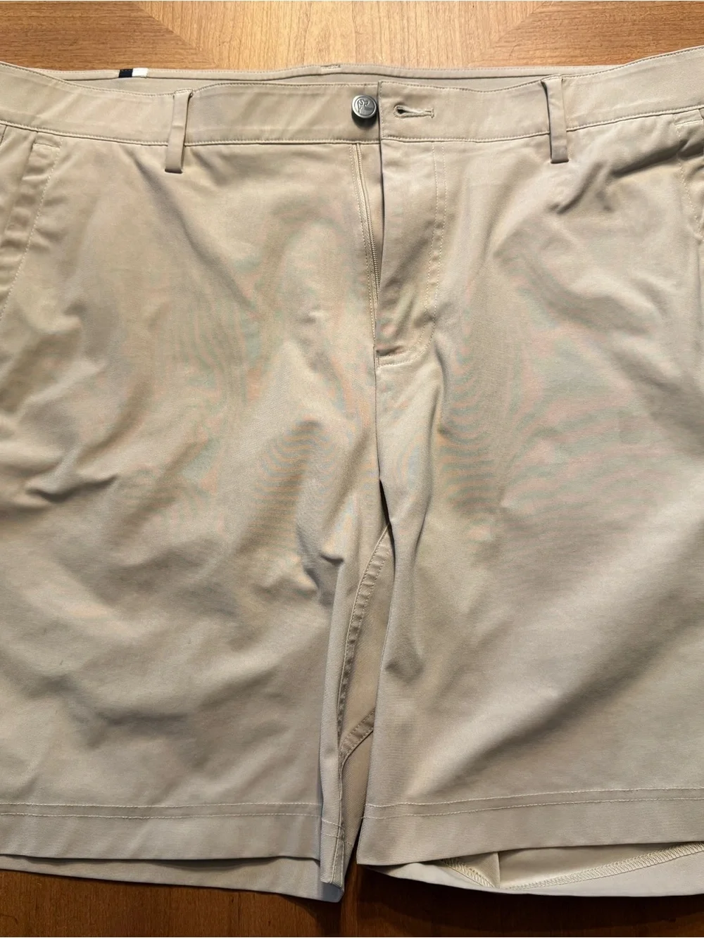 Rhoback Men's Flat Front Shorts in Light Beige