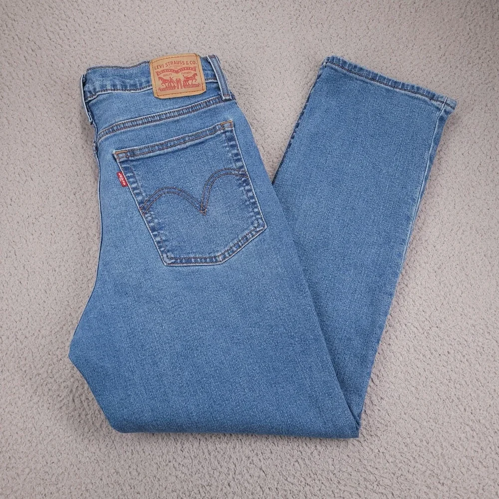 LEVIS Jeans Size 31 Wedgie Straight High Rise Button Fly Stretch Denim
