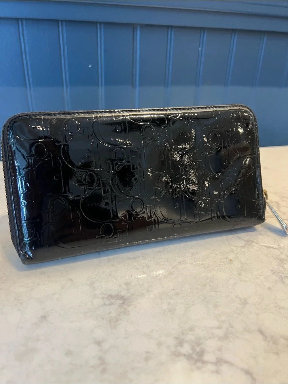 Dior glossy patent