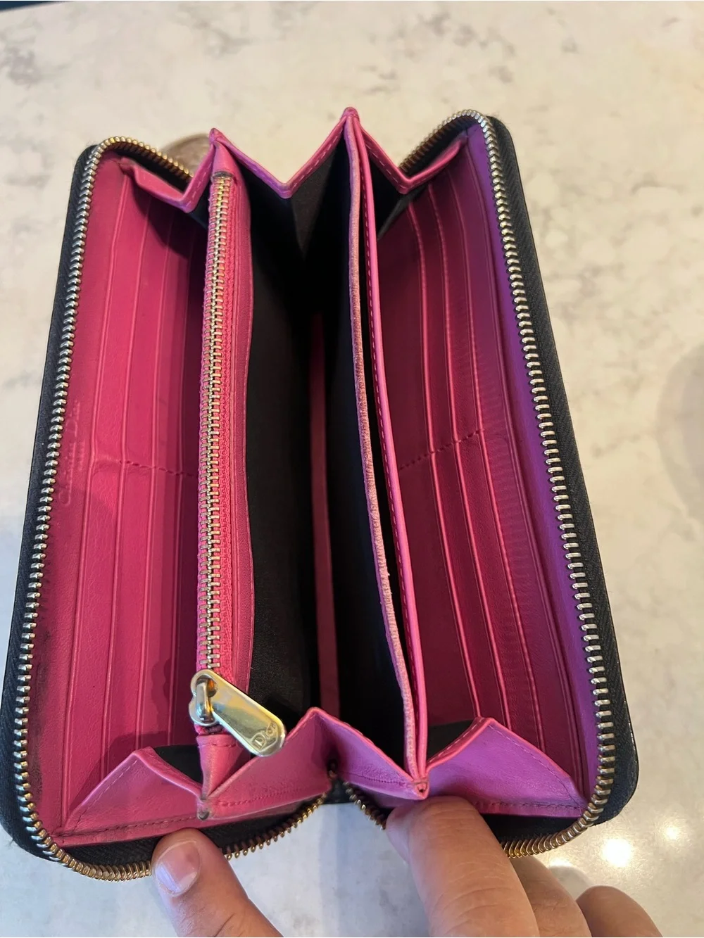 Dior glossy patent