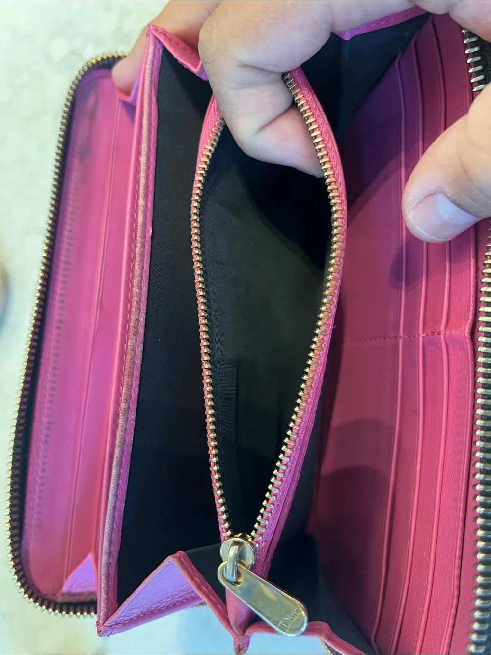 Dior glossy patent