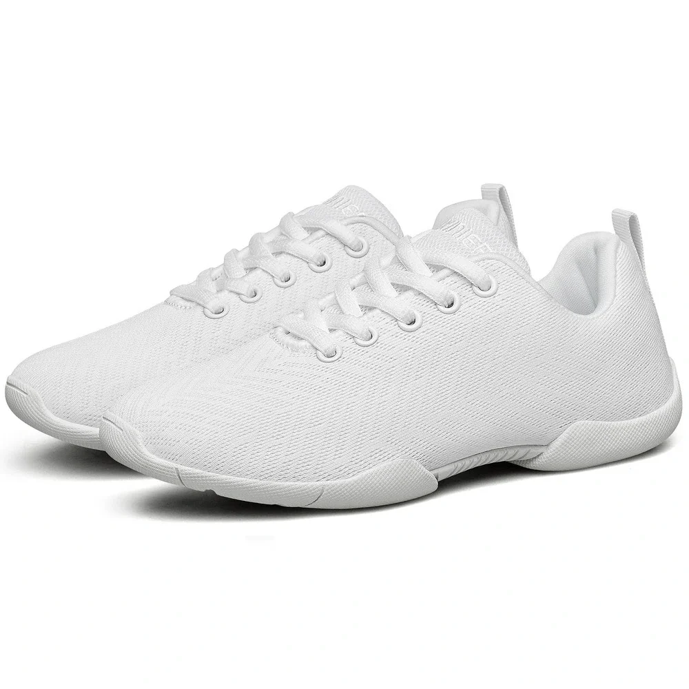 BAXINIER Women's US 6.5 White Cheerleading Shoes Breathable w/ MINOR