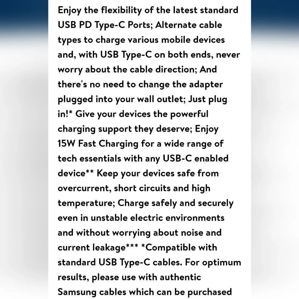 Samsung new specs