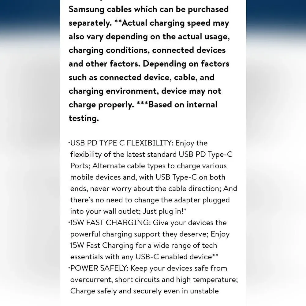 Samsung new specs